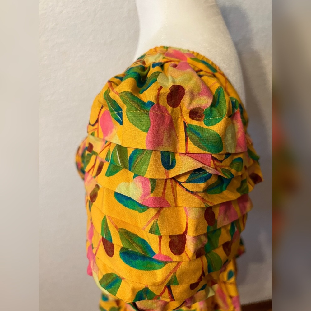 Farm Rio capped sleeve top - Picture 3 of 4